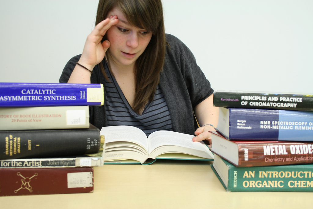 Student studying, representing a stronger F-1 reapplication